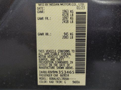 Used 2023 Nissan Altima 2.5 SV FWD image 33
