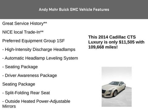 Used 2014 Cadillac CTS Luxury image 4