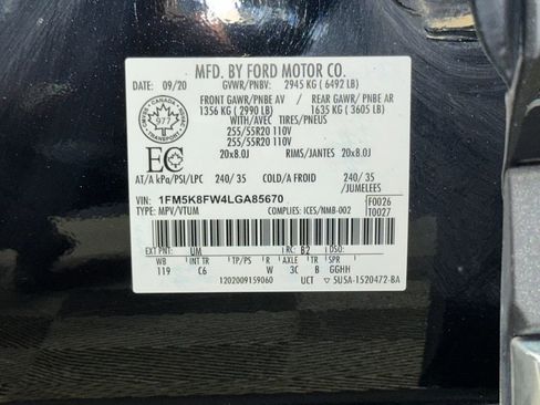 Used 2020 Ford Explorer Limited w/ Equipment Group 310A image 14