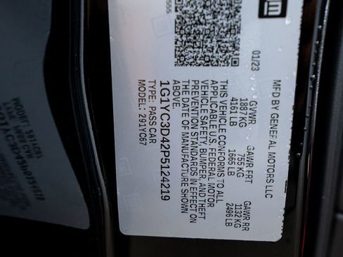 Used 2023 Chevrolet Corvette Stingray Premium Conv w/ Z51 Performance Package RWD image 51
