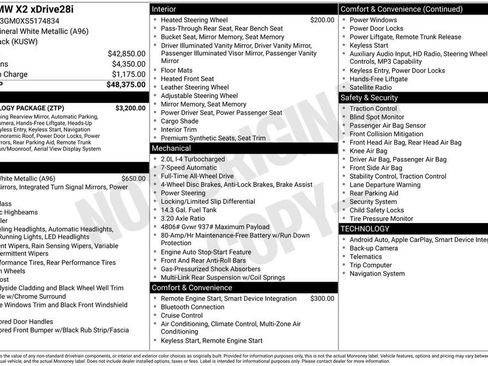 Certified 2025 BMW X2 xDrive28i w/ Technology Package image 46