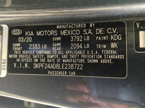 Used 2020 Kia Forte LXS FWD image 33