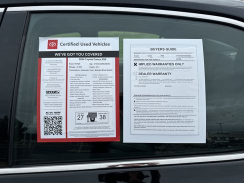 Certified 2024 Toyota Camry XSE image 33