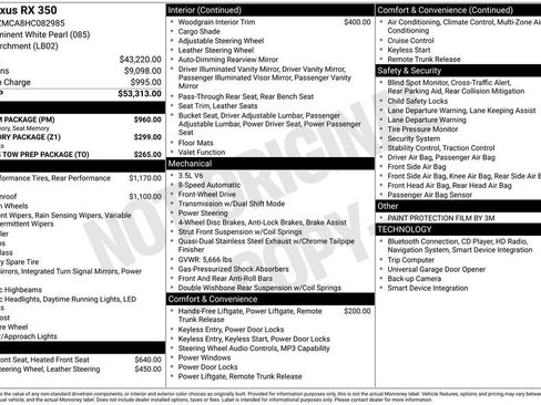 Used 2017 Lexus RX 350 FWD w/ Premium Package image 15