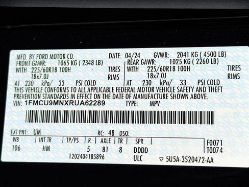 Used 2024 Ford Escape ST-Line w/ Tech Pack #1 AWD/4WD image 35