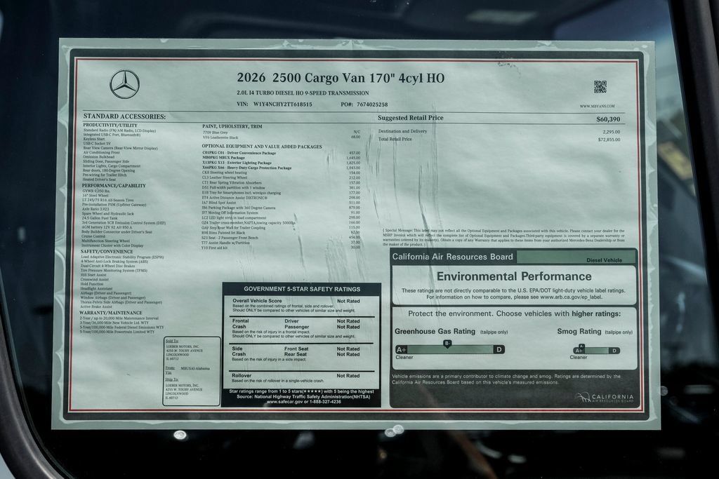 New 2026 Mercedes-Benz Sprinter 2500 image 22