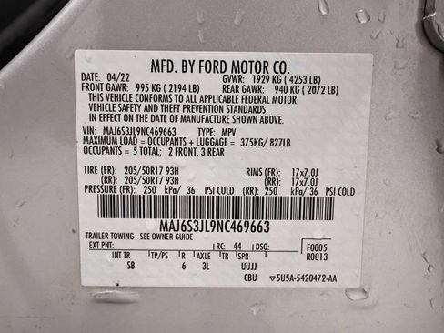 Certified 2022 Ford EcoSport SES w/ Interior Protection Package image 39