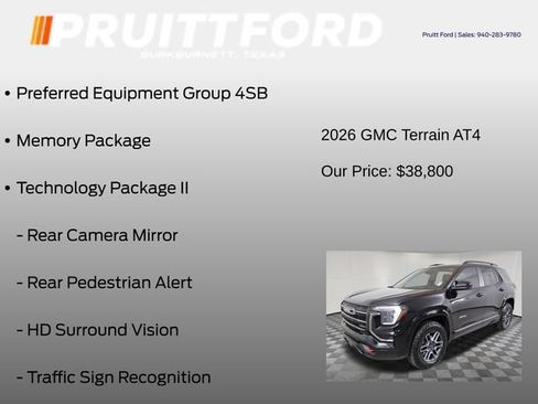 Used 2026 GMC Terrain AT4 w/ Convenience Package III AWD/4WD image 7