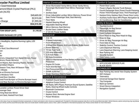 New 2026 Chrysler Pacifica Limited w/ Trailer Tow Group image 6