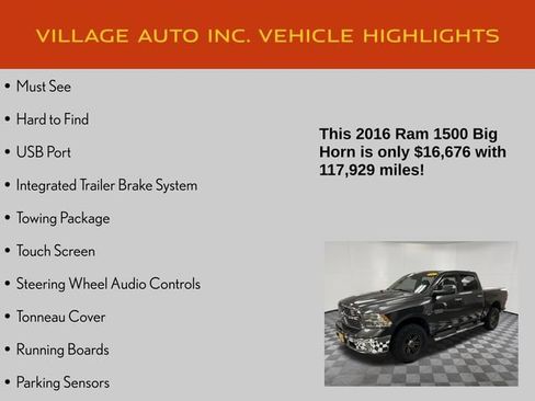 Used 2016 RAM 1500 Big Horn AWD/4WD image 7