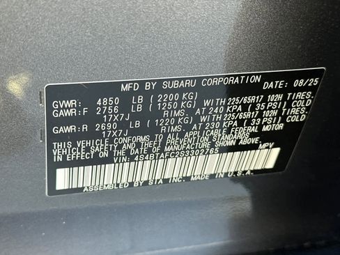 Certified 2025 Subaru Outback Premium w/ Popular Package #1A AWD/4WD image 29