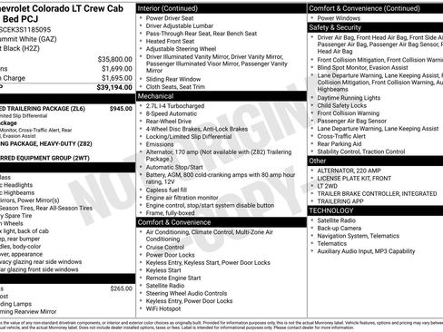 New 2025 Chevrolet Colorado LT w/ Advanced Trailering Package image 10