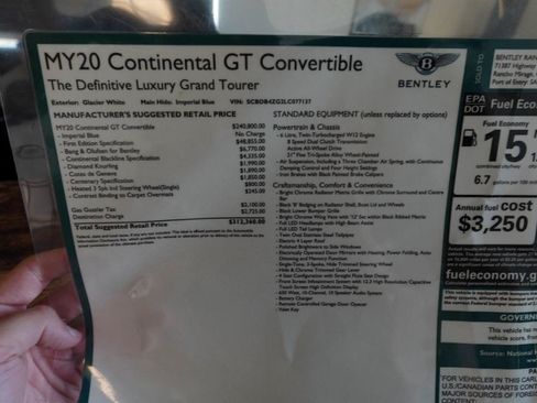 Used 2020 Bentley Continental GT First Edition AWD/4WD image 6