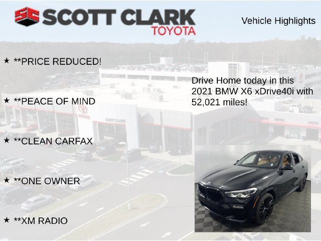 Used 2021 BMW X6 xDrive40i w/ M Sport Package AWD/4WD image 8