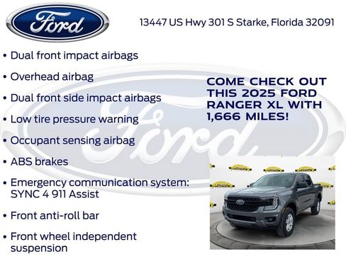 New 2025 Ford Ranger XL image 20