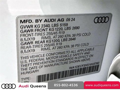 Certified 2025 Audi Q3 2.0T Premium w/ Black Optic Sport Package image 35