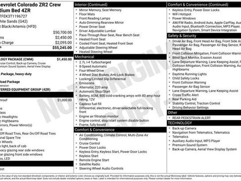 New 2026 Chevrolet Colorado ZR2 w/ Technology Package AWD/4WD image 2