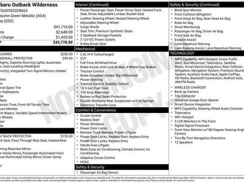 Used 2025 Subaru Outback Wilderness AWD/4WD image 2