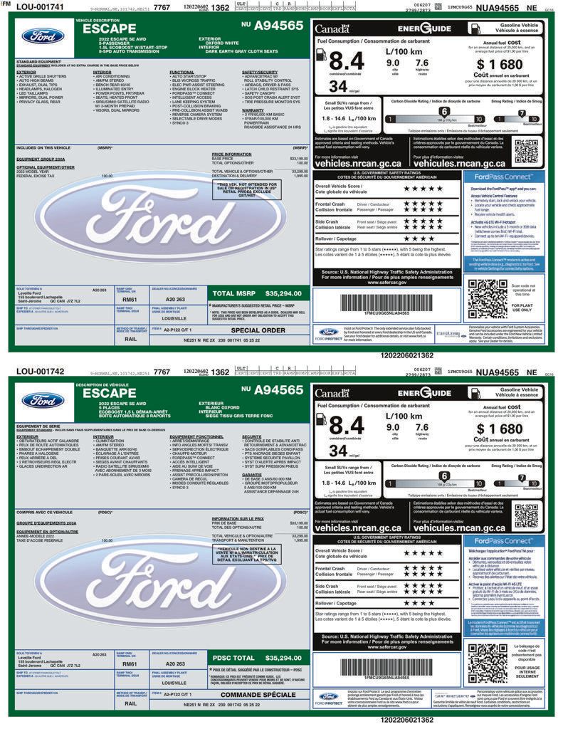 Used 2022 Ford Escape SE AWD/4WD image 64