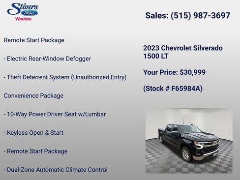 Used 2023 Chevrolet Silverado 1500 LT AWD/4WD image 30