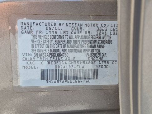 Used 2016 Nissan Sentra SV FWD image 16