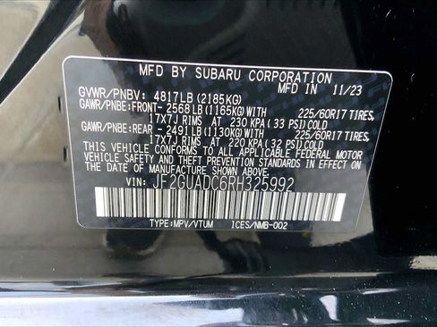 Certified 2024 Subaru Crosstrek 2.0i Premium AWD/4WD image 34