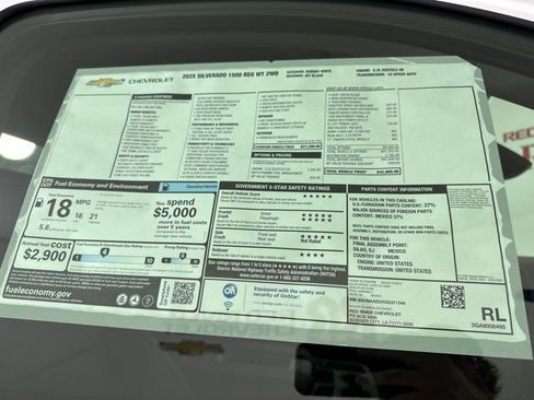 New 2025 Chevrolet Silverado 1500 W/T w/ WT Value Package image 24