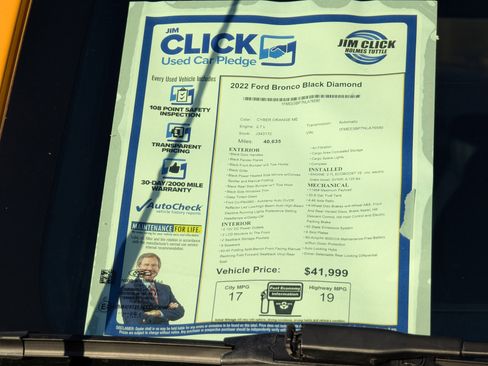 Used 2022 Ford Bronco Black Diamond image 13