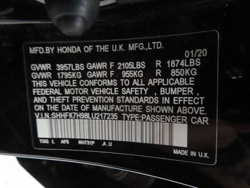 Used 2020 Honda Civic Sport Touring image 28