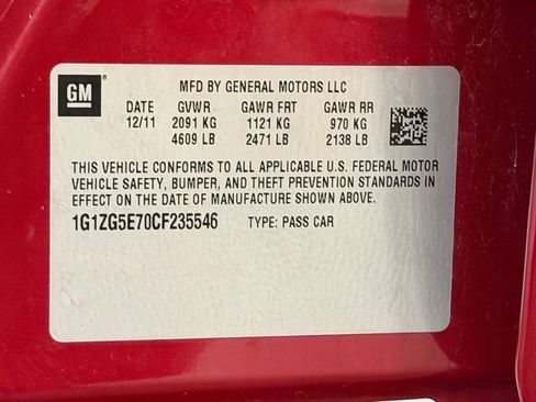 Used 2012 Chevrolet Malibu LTZ w/ LPO, Protection Package FWD image 23