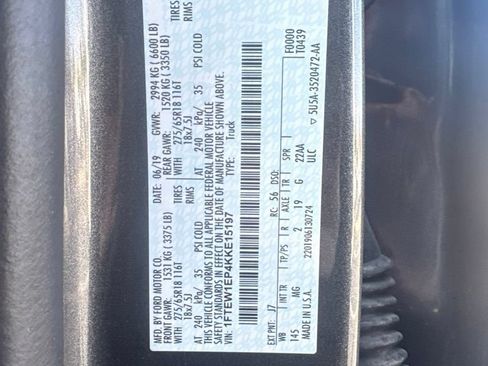 Used 2019 Ford F150 XLT w/ Equipment Group 302A Luxury AWD/4WD image 20