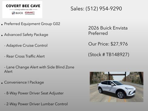 New 2026 Buick Envista Sport Touring w/ Convenience I Package FWD image 6