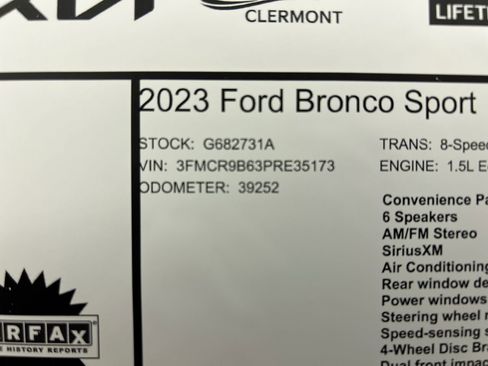 Used 2023 Ford Bronco Sport Big Bend w/ Convenience Package image 22