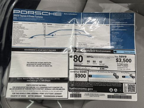 Certified 2023 Porsche Taycan 4 Cross Turismo image 51