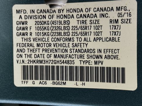 Used 2016 Honda CR-V EX-L image 12