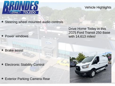 Used 2025 Ford Transit 250 Low Roof w/ Exterior Upgrade Package RWD image 12
