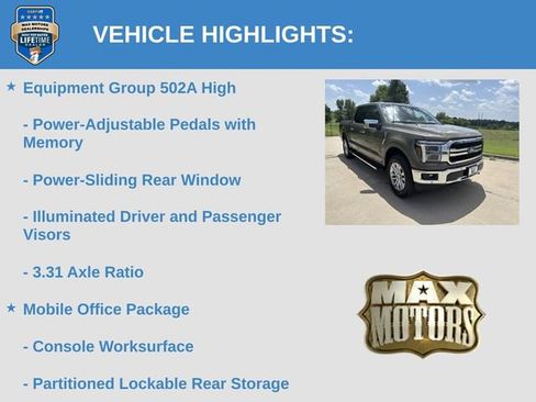 New 2026 Ford F150 Lariat w/ Equipment Group 502A High AWD/4WD image 12