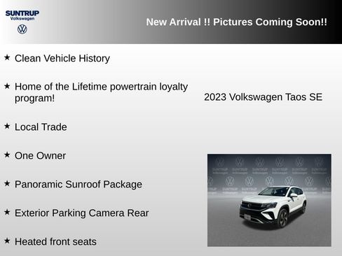 Used 2023 Volkswagen Taos SE w/ Panoramic Sunroof Package AWD/4WD image 6