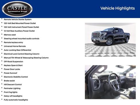 Used 2021 GMC Sierra 1500 SLT w/ SLT Premium Plus Package AWD/4WD image 16