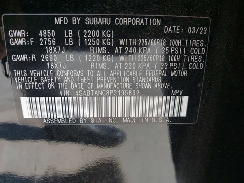 Used 2023 Subaru Outback Limited image 14