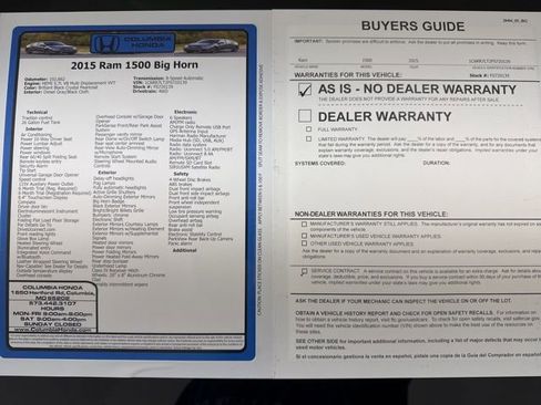 Used 2015 RAM 1500 Big Horn image 37