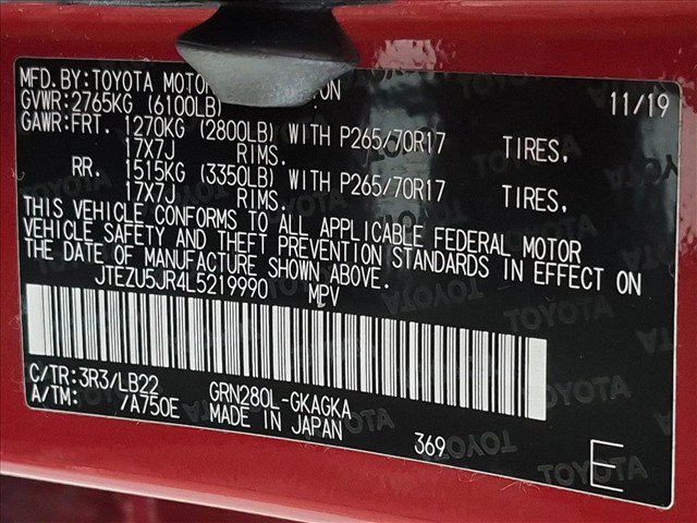 Used 2020 Toyota 4Runner SR5 Premium w/ Moonroof Package RWD image 26