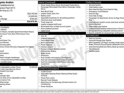 Used 2011 Toyota Avalon image 2