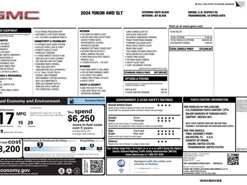 Used 2024 GMC Yukon SLT image 3