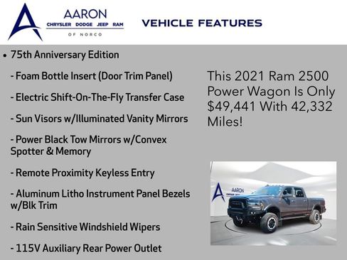 Used 2021 RAM 2500 Power Wagon w/ 75th Anniversary Edition AWD/4WD image 9