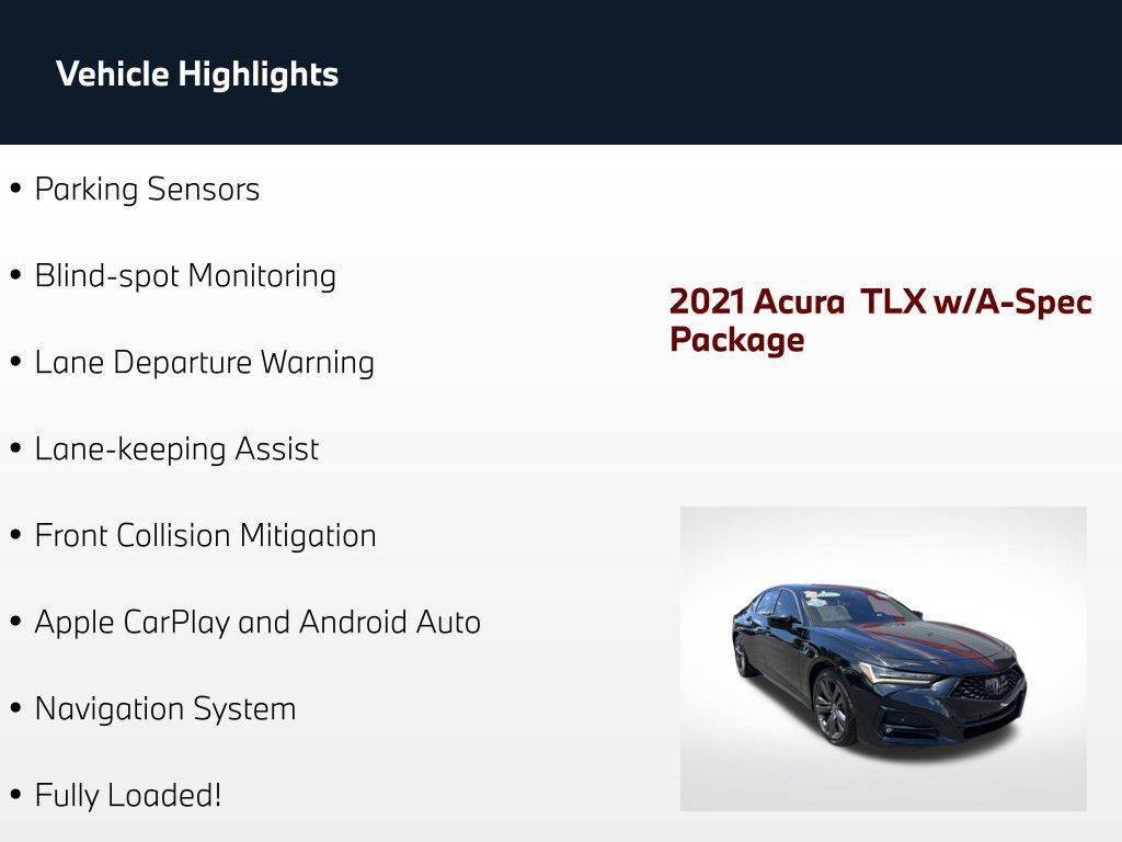 Used 2021 Acura TLX w/ A-SPEC Package FWD image 62