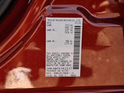 New 2026 Nissan Altima 2.5 SV AWD/4WD image 23
