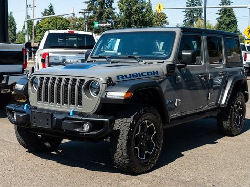 Used 2023 Jeep Wrangler Unlimited Rubicon 4xe w/ Steel Bumper Group AWD/4WD image 3
