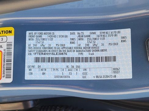 New 2025 Ford Ranger XLT w/ Equipment Group 301A High image 11