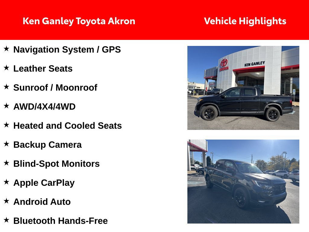 Used 2025 Honda Ridgeline Black Edition image 2